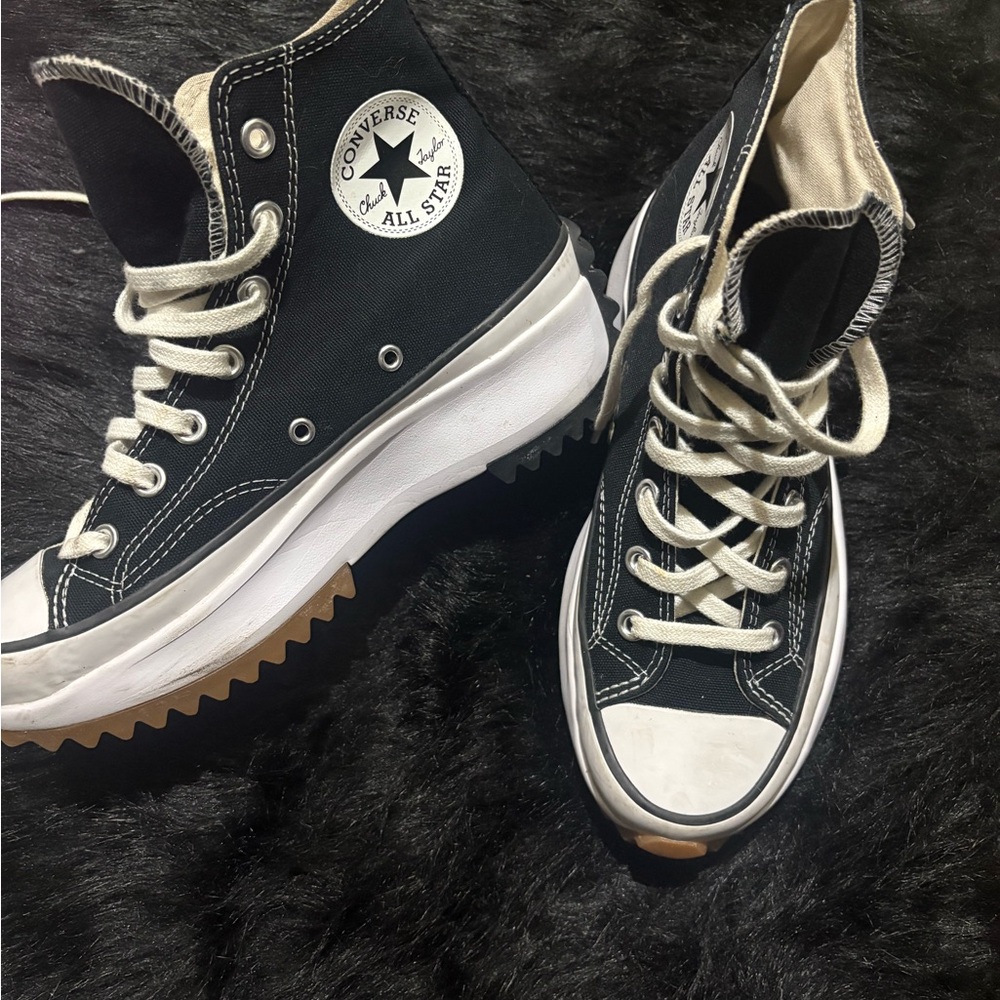 Converse Black and White High-Top Sneakers